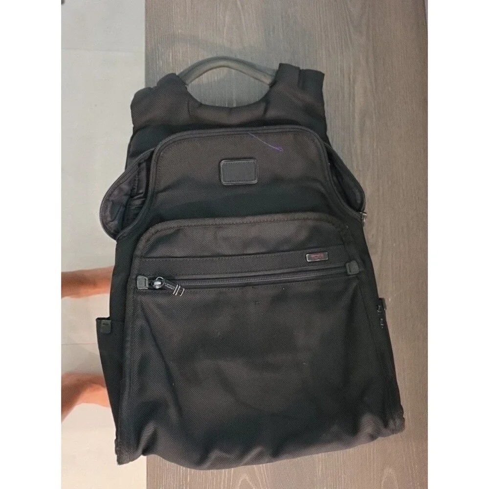 TUMI Alpha Slim Solutions Brief Pack 26172DH Black Nylon Backpack
